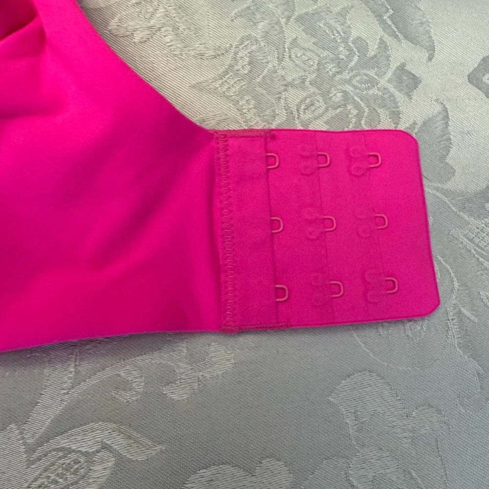 Skims 44DDDD‎ Bra Seamless T Shirt Underwire Neon Hot Pink Lined Convertible